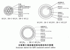 KYJV，KYJVP，KYJV22額定電壓0.6/1kV交聯(lián)聚乙烯絕緣控制電纜